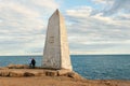 29 August 2020. The Trinity House Obelisk or the Trinity House Landmark, located at Portland Bill, on the Isle of Portland, Dorset