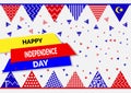 31 August - Vector illustration Malaysia Independence Day Patriotic Design. Happy Independence Day Vector Greeting Card.