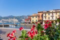 28 August 2019. View of old town of Malcesine, Lake Garda, Italy Royalty Free Stock Photo