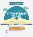 9 august, world book lovers day turkish: 9 agustos dunya kitapseverler gunu