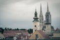 The city center of Zagreb in Croatia