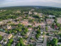 Augusta is the Capitol of Maine. Aerial View taken from Drone in