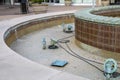 Augusta Mall retail exterior empty water fountain