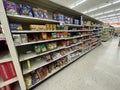 Big Lots retail store interior Hwy 25 pasta section