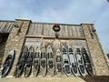 Cabelas retail store Cabela Parkway canoe displayed exterior building Royalty Free Stock Photo