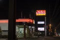 Checkers Fast Food Restaurant side view sign and drive thru window