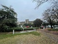 Childrens hospital of Georgia exterior grassy wet sidewalks