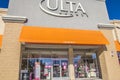 Entrance of Ulta and covid signs