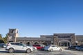 Goodwill retail donation store front entrance distant view