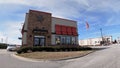 Hardees fast food restaurant exterior front view