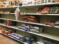 Kroger grocery store interior charcoal section