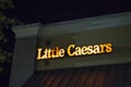 Little Caesars pizza building sign