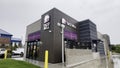 New Taco Bell restaurant exterior front corner