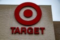 Target retail store building sign