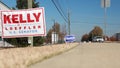 US Senate election David Perdue Kelly Loeffler road sign
