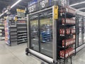 Walmart retail store Empty frozen food cooler