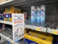 Walmart retail store interior Lysol disinfectant cleaner Royalty Free Stock Photo