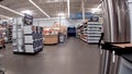 Walmart Supercenter retail store interior main aisle side Royalty Free Stock Photo