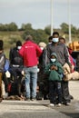 Geo Barents humanitarian rescue ship with migrants in Sicily