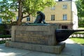 Augustin Ehrensvard`s tomb, at Suomenlinna Fortress, Helsinki, Finland Royalty Free Stock Photo