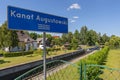 The Augustow Canal, a navigable canal connecting the Vistula and Neman rivers, Poland Royalty Free Stock Photo