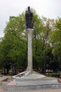 Augustow, Poland - May 2, 2019: Monument to the Polish king Zygmunt August, dedicated to the 450th anniversary of granting city