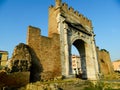 Augustus arch in Rimini - ancient romanesque gate of the city - historical landmark of Italy, The historic and famous Arch of Augu