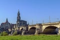 Augustus Bridge, Dresden, Germany Royalty Free Stock Photo