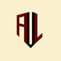 AUL creative minimalist letter logo. AUL unique vector initials alphabet letter logo design Royalty Free Stock Photo