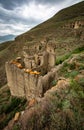 Aul - the ghost of Gra on the southern slope of the Samur ridge in Dagestan