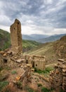 Aul - the ghost of Gra on the southern slope of the Samur ridge in Dagestan