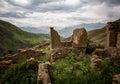 Aul - the ghost of Gra on the southern slope of the Samur ridge in Dagestan