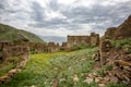 Aul - the ghost of Gra on the southern slope of the Samur ridge in Dagestan