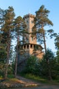 Aulanko lookout tower in Finland Royalty Free Stock Photo