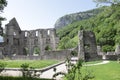 Abbey of Saint-Jean-d` Aulps in the Haute-Savoie, French Alps