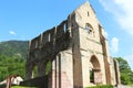 Aulps Abbey, Saint-Jean-d`Aulps, the Haute-Savoie, French Alps Royalty Free Stock Photo