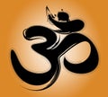 Aum Om Sacred Hindu Symbol Royalty Free Stock Photo