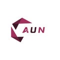 AUN creative minimalist letter logo. AUN unique vector initials alphabet letter logo design Royalty Free Stock Photo