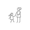 Aunt, family icon. Element of family life icon. Thin line icon for website design and development, app development. Premium icon