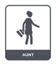 aunt icon in trendy design style. aunt icon isolated on white background. aunt vector icon simple and modern flat symbol for web