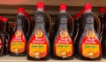 Aunt Jemima butter rich syrup on a grocery store shelf Royalty Free Stock Photo