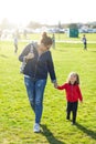 Aunt and nephew at the park