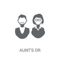 aunt's or uncle's child icon. Trendy aunt's or uncle's child log Royalty Free Stock Photo