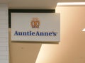 Auntie Anne`s is Original Pretzel and lemonade