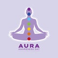 Aura Awareness Day vector