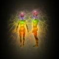 Aura - energy body - healing energy Royalty Free Stock Photo