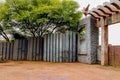 Dr. Salim Ali Lake Entrance Gate Surrounding Concrete Grey Wall Royalty Free Stock Photo