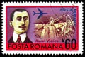 Aurel Vlaicu 1882-1913, Romanian Aviation Pioneers serie, circa 1972 Royalty Free Stock Photo