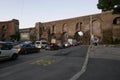 Aurelian walls traffic in Rome