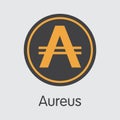 Aureus - Cryptographic Currency Sign Icon.